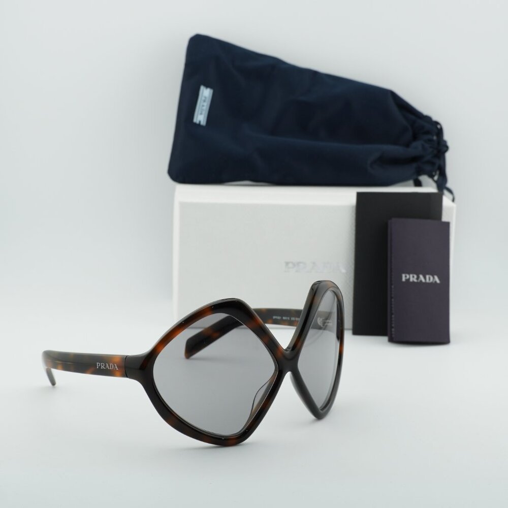 Prada PRB21S 20D50Q Geometric Sunglasses – Juniper Havana\ Grey - Picture 5 of 10